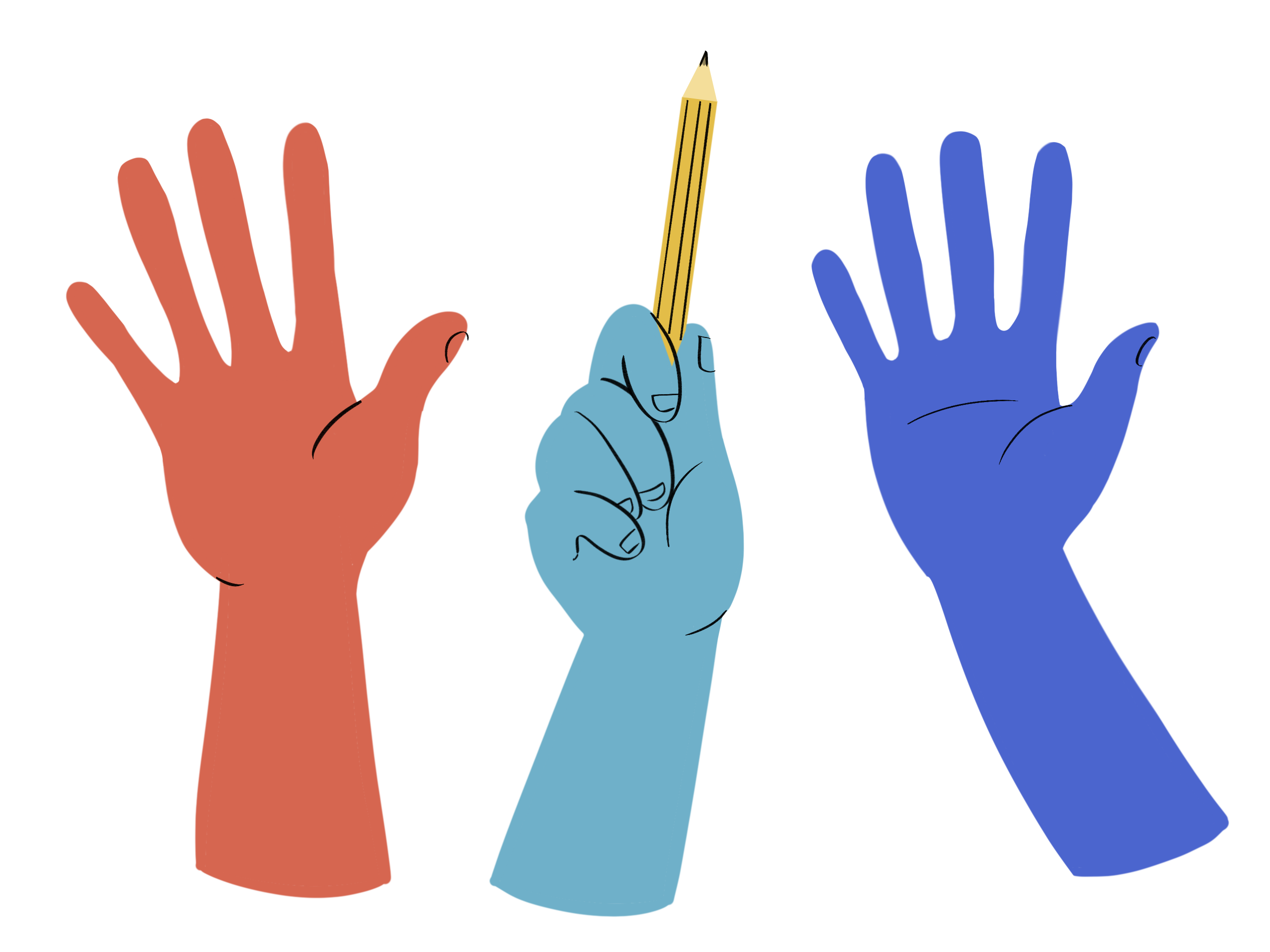hands showing community participation